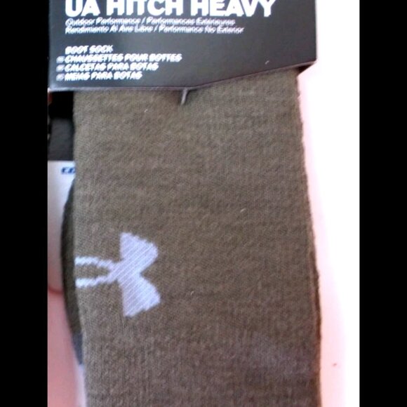Unisex Under Armour UA Hitch Hearthstone/Steel Boot Socks - Picture 3 of 3